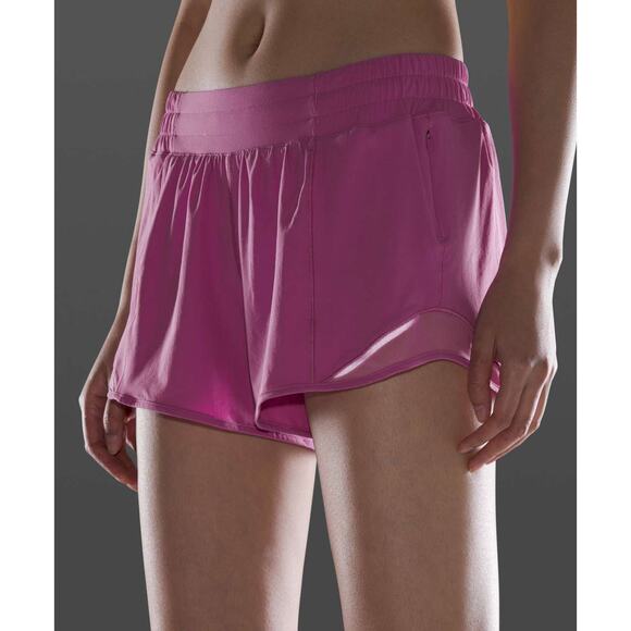 Lululemon Hotty Hot Short II *Long 4" Magenta Glow Pink 10 Tall - Picture 3 of 10